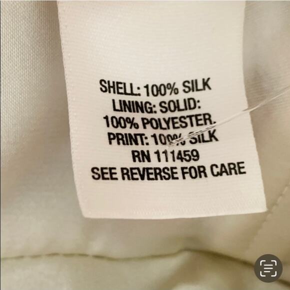 WHBM Halter Dress Black Cream Floral Sleeveless Silk Flowy Halter Dress Size 4 - Picture 9 of 15